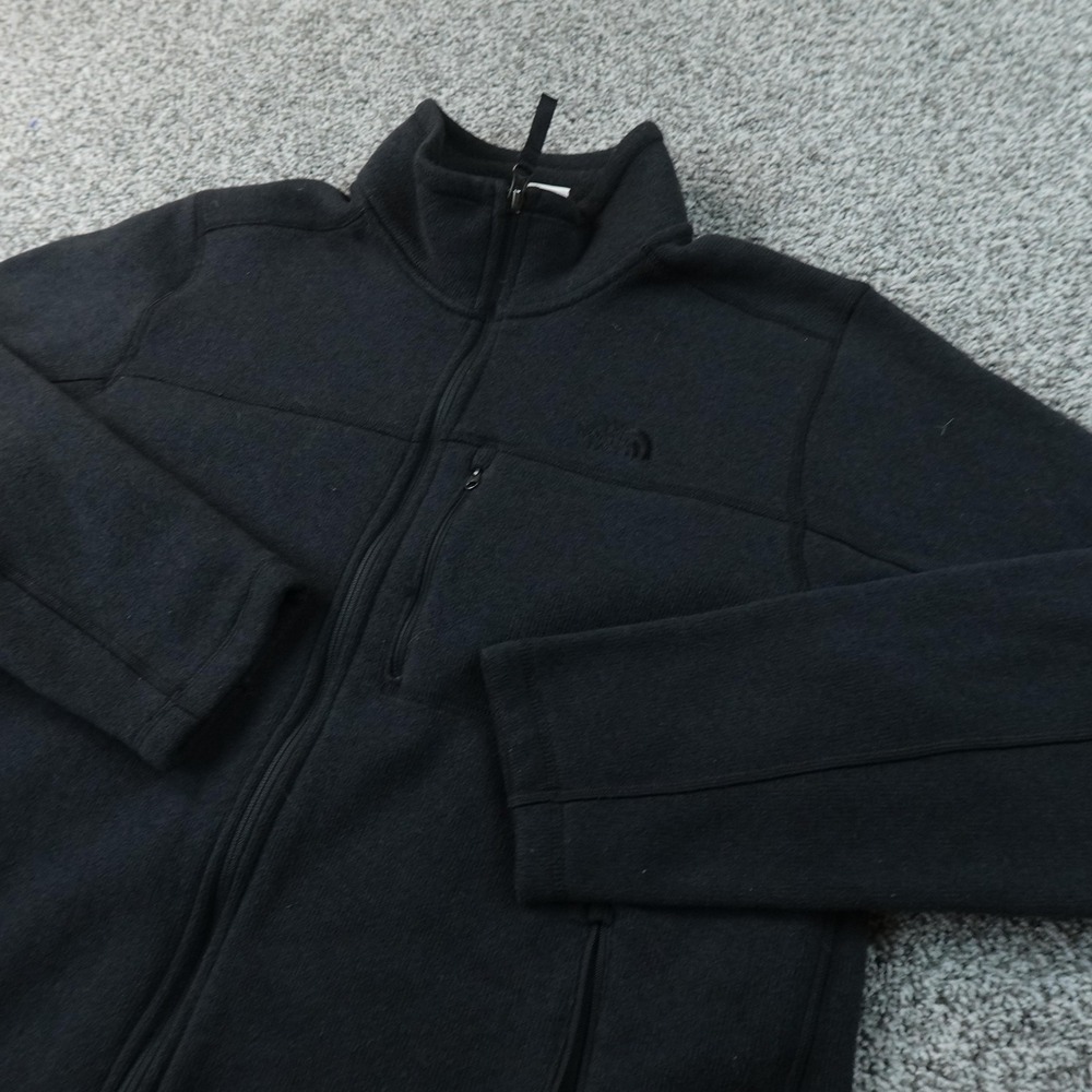 North‎ Face Jacket Mens L Black Gordon Lyons Fleece Full Zip Windbreaker Outdoor